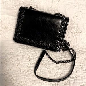 NEW Zara Mini Crossbody Bag Black Vegan Leather